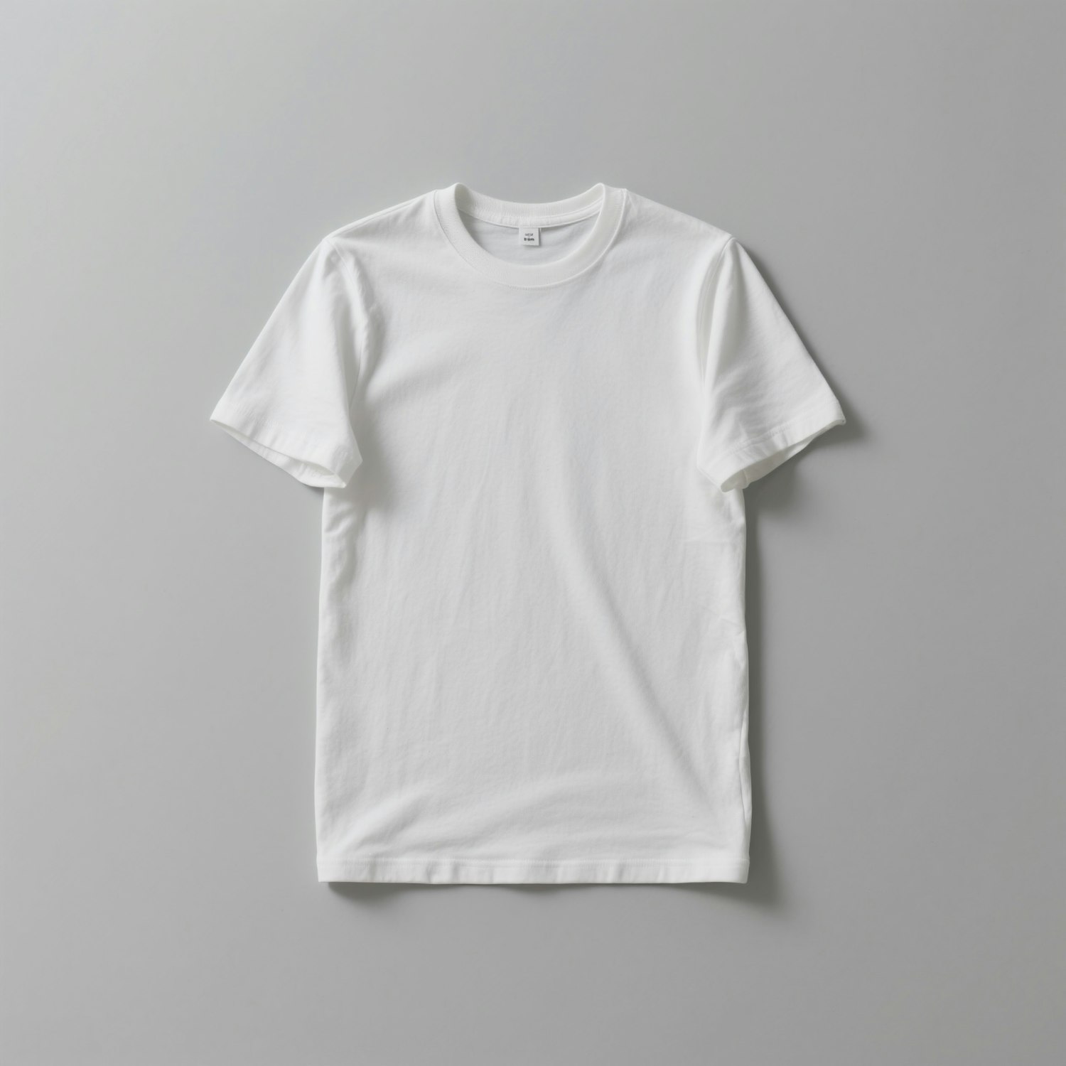 Weißes Basic-Shirt aus Baumwolle